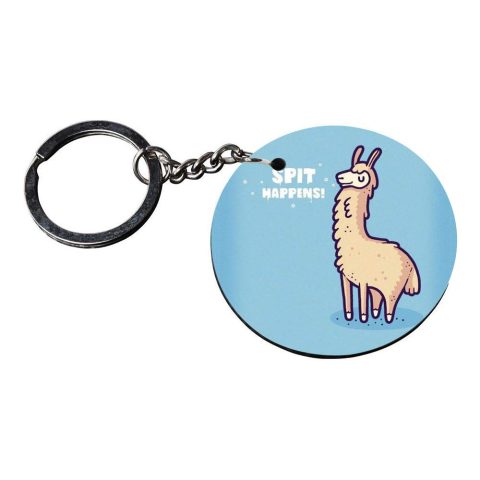 Crafty Worth | keychain for girlfriend | keychain for husband customized keychain with photo Printed Wooden Keychain| Circle Shape Set of 2 keyrings 2×2 inch - alternate view