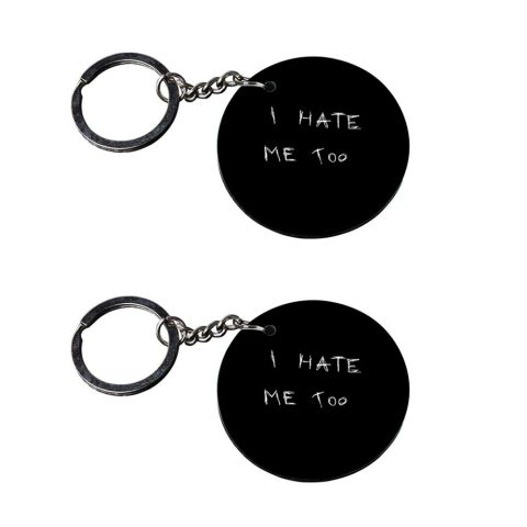 Crafty Worth | funny key chains | keychain vr46 customized keychain with photo Printed Wooden Keychain| Circle Shape Set of 2 keyrings 2×2 inch
