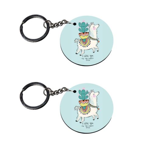 Crafty Worth | key chain for girls stylish latest | j keychain for boys customized keychain with photo Printed Wooden Keychain| Circle Shape Set of 2 keyrings 2×2 inch