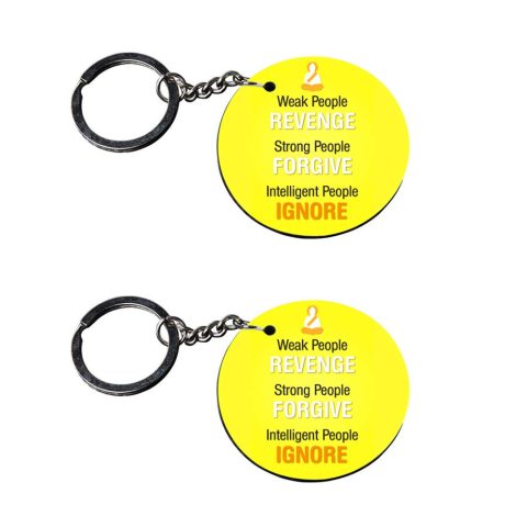 Crafty Worth | keychains for men with quotes | r keychain for boys Printed Wooden Keychains | Circle Shape Set of 2 keyrings 2×2 inch