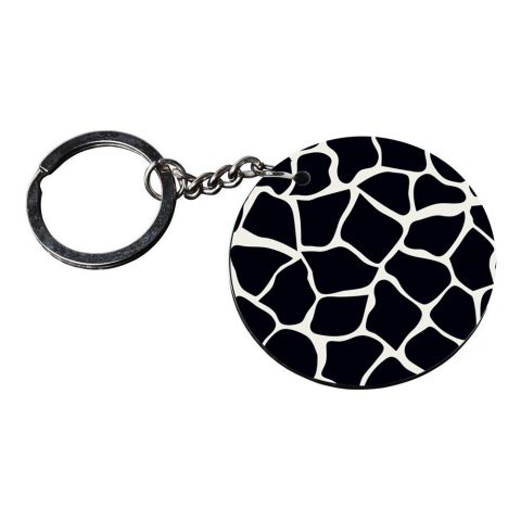 Crafty Worth | black and white keychain | keychain keychain girls customized keychain with photo Printed Wooden Keychain| Circle Shape Set of 2 keyrings 2×2 inch - alternate view