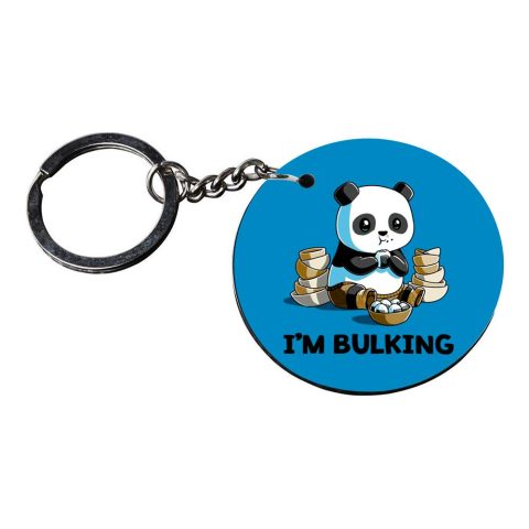 Crafty Worth | panda keychain under 100 | 3 keychain customized keychain with photo Printed Wooden Keychain| Circle Shape Set of 2 keyrings 2×2 inch - alternate view