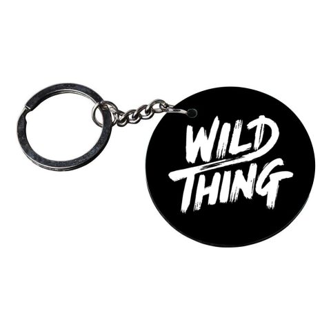 Crafty Worth | keychain for men | keychain for house keys customized keychain with photo Printed Wooden Keychain| Circle Shape Set of 2 keyrings 2×2 inch - alternate view