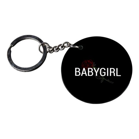 Crafty Worth | key chain for girls friend | k keychain for boys customized keychain with photo Printed Wooden Keychain| Circle Shape Set of 2 keyrings 2×2 inch - alternate view