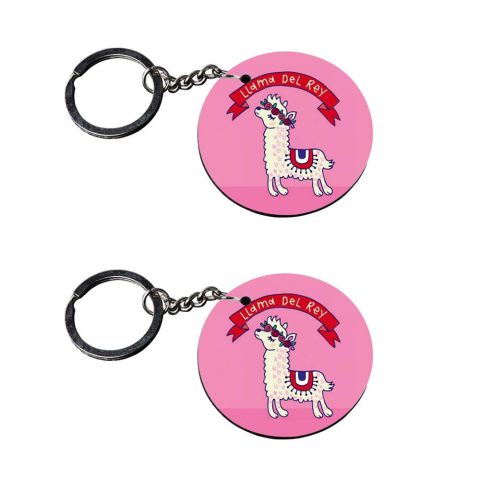 Crafty Worth | keychain for girls unicorn | keychain for bike customized keychain with photo Printed Wooden Keychain| Circle Shape Set of 2 keyrings 2×2 inch