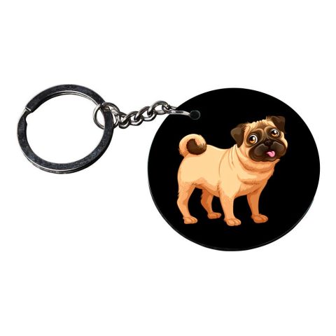 Crafty Worth | bungo stray dogs keychain | keychain for home key Printed Wooden Keychains | Circle Shape Set of 2 keyrings 2×2 inch - alternate view