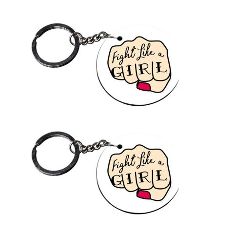 Crafty Worth | Keychain for girls | keychain for bike customized keychain with photo Printed Wooden Keychain| Circle Shape Set of 2 keyrings 2×2 inch