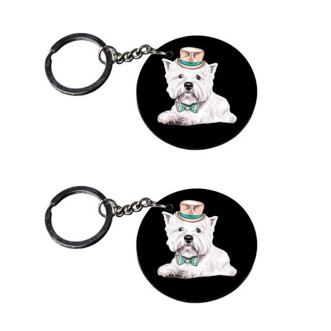 Crafty Worth | pug dog keychain | p keychain for phone customized keychain with photo Printed Wooden Keychain| Circle Shape Set of 2 keyrings 2×2 inch