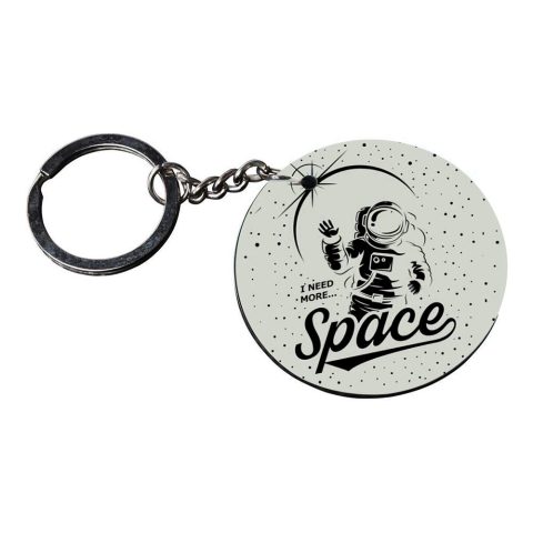 Crafty Worth | astronaut keychain | keychain ironman customized keychain with photo Printed Wooden Keychain| Circle Shape Set of 2 keyrings 2×2 inch - alternate view
