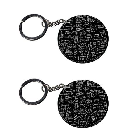 Crafty Worth | texture keychain | keychain keychain steel customized keychain with photo Printed Wooden Keychain| Circle Shape Set of 2 keyrings 2×2 inch