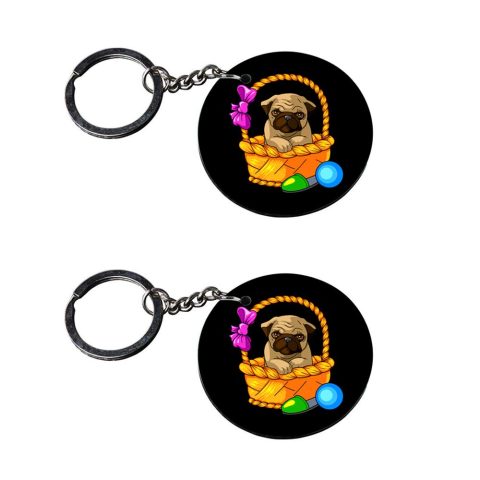 Crafty Worth | bungo stray dogs keychain | keychain for ntorq Printed Wooden Keychains | Circle Shape Set of 2 keyrings 2×2 inch