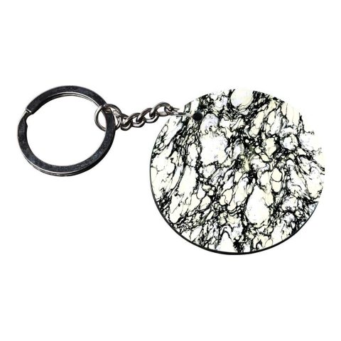 Crafty Worth | black and white marble | keychain for bike rx100 customized keychain with photo Printed Wooden Keychain| Circle Shape Set of 2 keyrings 2×2 inch - alternate view