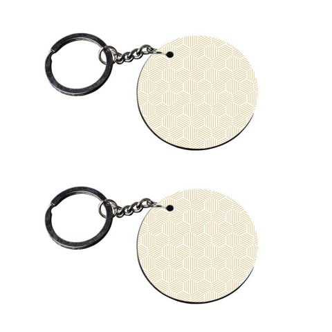 Crafty Worth | funny keychain | keychain bike customized keychain with photo Printed Wooden Keychain| Circle Shape Set of 2 keyrings 2×2 inch