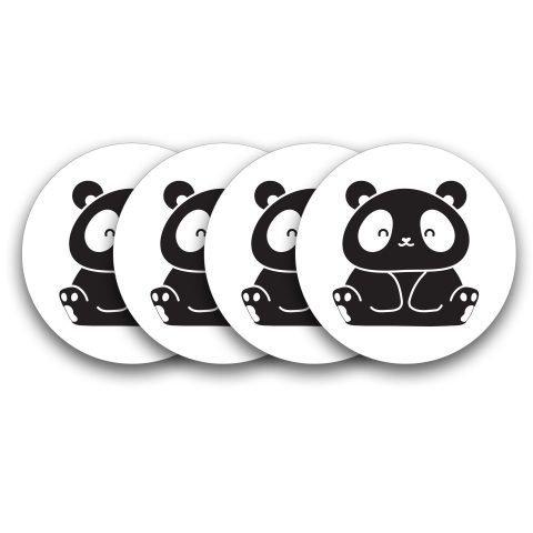 Crafty Worth | MDF Wood Coasters |Gift this Unique Designer Printed Coasters | coaster big Handmade Wooden Coaster Set for Home Kitchen, Office Desk for girls, boys, kids | Set of 4 (3.7 IN x 3.7 IN