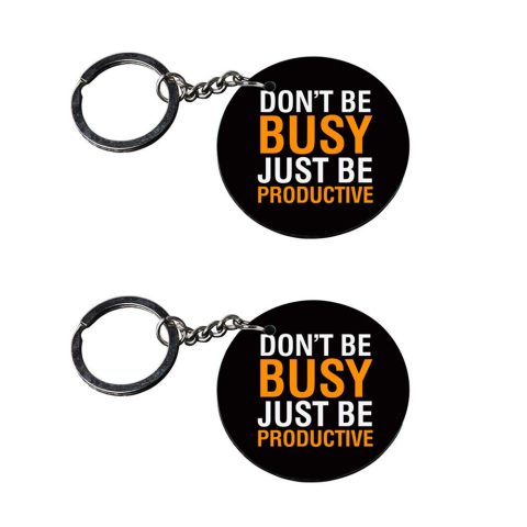 Crafty Worth | quotes keychains for boys | keychain for 100 customized keychain with photo Printed Wooden Keychain| Circle Shape Set of 2 keyrings 2×2 inch