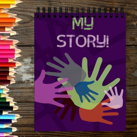 Crafty Worth Sketch Book My story pink sketch book A4 Thick Sheets A4 Size,100 Sheets/200 Pages - alternate view