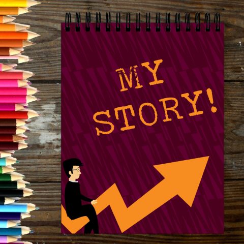 Crafty Worth Sketch Book my story up sketch book for kids Thick Sheets A4 Size,100 Sheets/200 Pages - alternate view