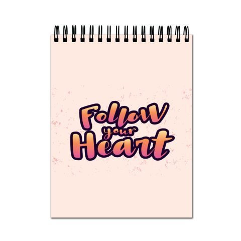 Crafty Worth Sketch Book follow your heart sketch book A4 Thick Sheets A4 Size,100 Sheets/200 Pages