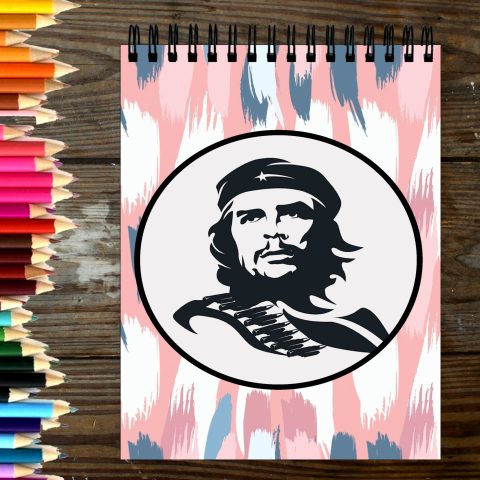 Crafty Worth Sketch Book Che Guevara sketch book A4 Thick Sheets A4 Size,100 Sheets/200 Pages - alternate view