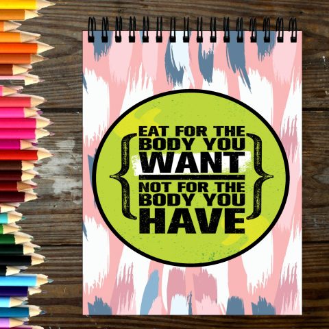 Crafty Worth Sketch Book eat for the body sketch book for sketching Thick Sheets A4 Size,100 Sheets/200 Pages - alternate view