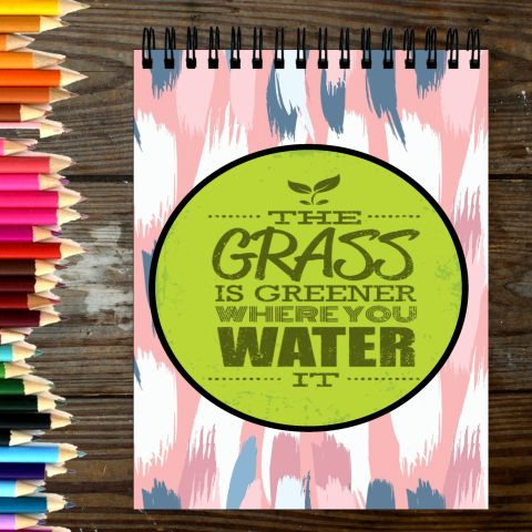 Crafty Worth Sketch Book the grass is sketch book for artists a4 Thick Sheets A4 Size,100 Sheets/200 Pages - alternate view