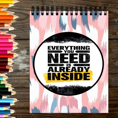 Crafty Worth Sketch Book everything you need sketch book for artists a4 Thick Sheets A4 Size,100 Sheets/200 Pages - alternate view