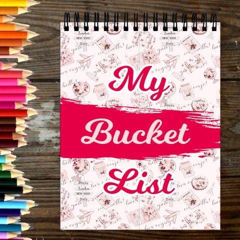 Crafty Worth Sketch Book My Bucket List sketch book for artists a4 Thick Sheets A4 Size,100 Sheets/200 Pages - alternate view