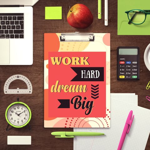 Crafty Worth | Clipboard | Examination Pad | Exam Pad | Writing Pad Multi Color | Clip Board for Girls| Clip Board for Boys | Stainless Clip | Clip Board a4 Size - alternate view