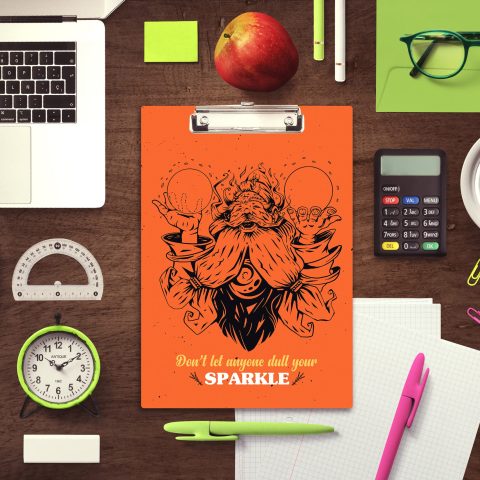 Crafty Worth | Teachers | Sales | Utility | exam Board for Kids | exam Board for Boys | clip board for girls| clip board for Boys | Stainless Clip | clip board a4 size - alternate view