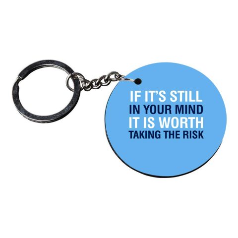 Crafty Worth | bike keychain quotes | keychain for 3 customized keychain with photo Printed Wooden Keychain| Circle Shape Set of 2 keyrings 2×2 inch - alternate view