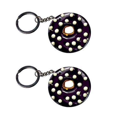 Crafty Worth | drive safe quotes keychain | c keychain customized keychain with photo Printed Wooden Keychain| Circle Shape Set of 2 keyrings 2×2 inch