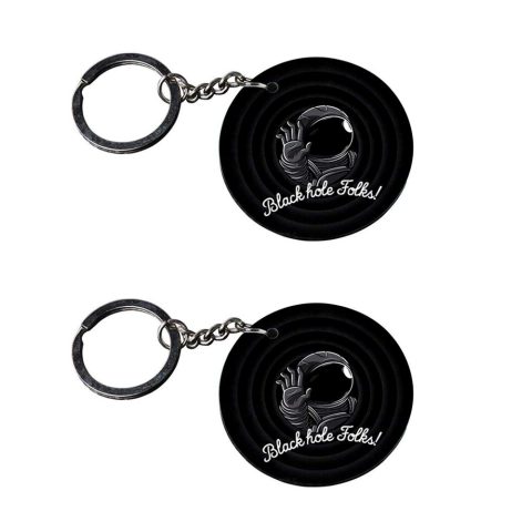 Crafty Worth | Space keychain | keychain jcb Printed Wooden Keychains | Circle Shape Set of 2 keyrings 2×2 inch