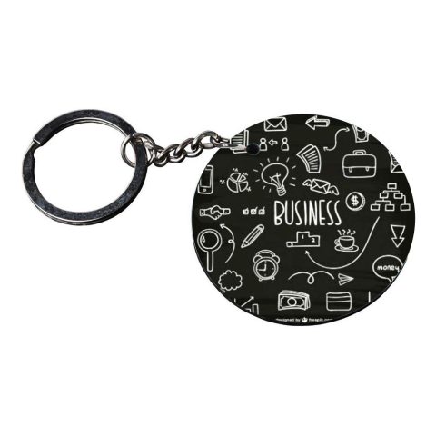 Crafty Worth | back to school keychain | keychain pubg Printed Wooden Keychains | Circle Shape Set of 2 keyrings 2×2 inch - alternate view