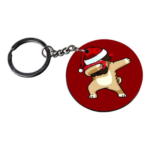 Crafty Worth | panda keychains | keychain with hook Printed Wooden Keychains | Circle Shape Set of 2 keyrings 2×2 inch - alternate view