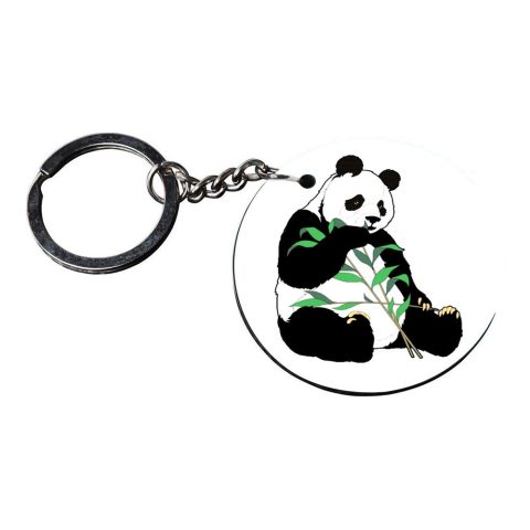 Crafty Worth | thanos hand keychain | f keychain Printed Wooden Keychains | Circle Shape Set of 2 keyrings 2×2 inch - alternate view