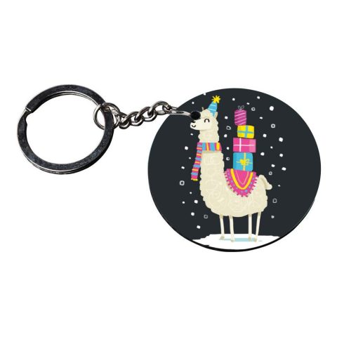 Crafty Worth | key chain for girls stylish latest | keychain for boys stylish Printed Wooden Keychains | Circle Shape Set of 2 keyrings 2×2 inch - alternate view
