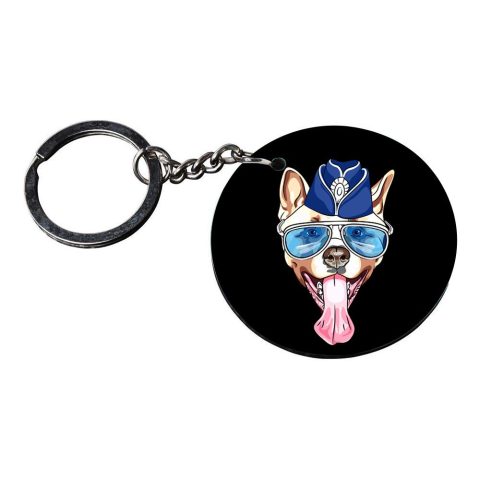 Crafty Worth | watch dogs 2 keychain | keychain for ktm duke Printed Wooden Keychains | Circle Shape Set of 2 keyrings 2×2 inch - alternate view