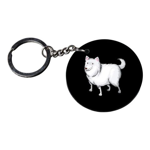 Crafty Worth | dog in basket keychain | keychain for renault triber Printed Wooden Keychains | Circle Shape Set of 2 keyrings 2×2 inch