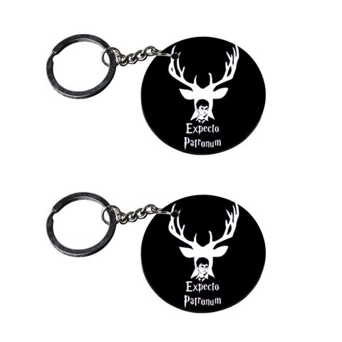 Crafty Worth | car keychain for men with quotes with led light | keychain alarm Printed Wooden Keychains | Circle Shape Set of 2 keyrings 2×2 inch
