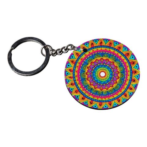 Crafty Worth | keychain with quotes for boyfriend | keychain drive safe i need you here with me Printed Wooden Keychains | Circle Shape Set of 2 keyrings 2×2 inch - alternate view