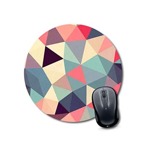 Crafty Worth mouse pad leather abstract Mouse pad Round Mouse Pad for Laptop/pc (9X9 Inches)