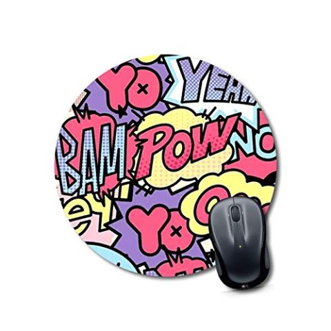 Crafty Worth mouse pad made in india Mouse pad for girls Round Mouse Pad for Laptop/pc (9X9 Inches)