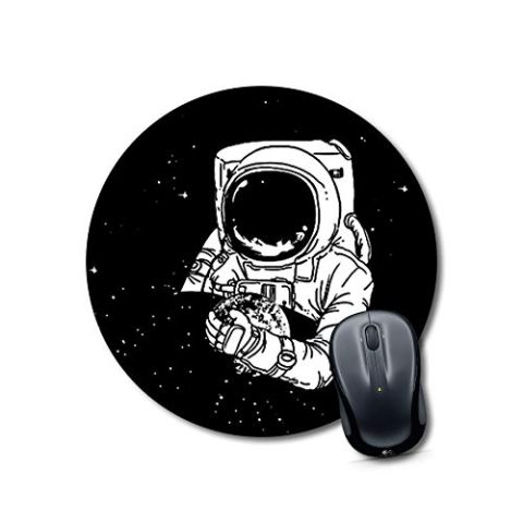 Crafty Worth mouse pad of free fire Space men Mouse pad Round Mouse Pad for Laptop/pc (9X9 Inches)