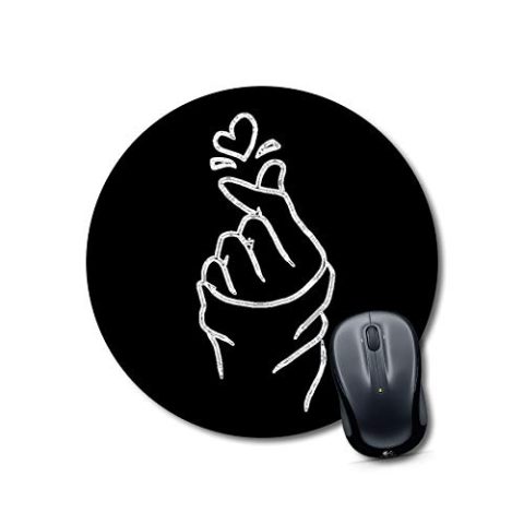 Crafty Worth mouse pad small snap it black and white Round Mouse Pad for Laptop/pc (9X9 Inches)