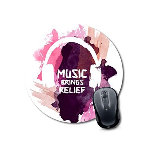 Crafty Worth mouse pad the yaya cafe music Mouse pad for boys Round Mouse Pad for Laptop/pc (9X9 Inches)