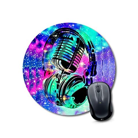 Crafty Worth mouse pad under 150 Mouse pads music instrument Round Mouse Pad for Laptop/pc (9X9 Inches)