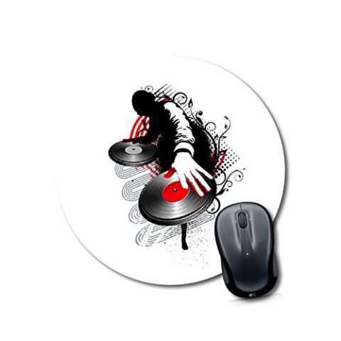 Crafty Worth mouse pad under shiani music Mouse pad Round Mouse Pad for Laptop/pc (9X9 Inches)