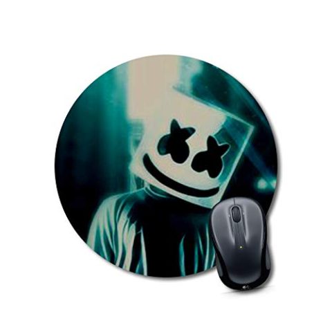 Crafty Worth mouse pad vintage marshmallow X X SmilyMouse pad Round Mouse Pad for Laptop/pc (9X9 Inches)