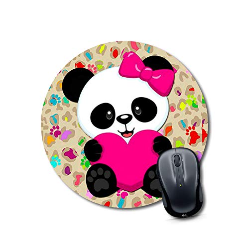 Crafty Worth mousepad pack panda Mouse pads cute Round Mouse Pad for Laptop/pc (9X9 Inches)