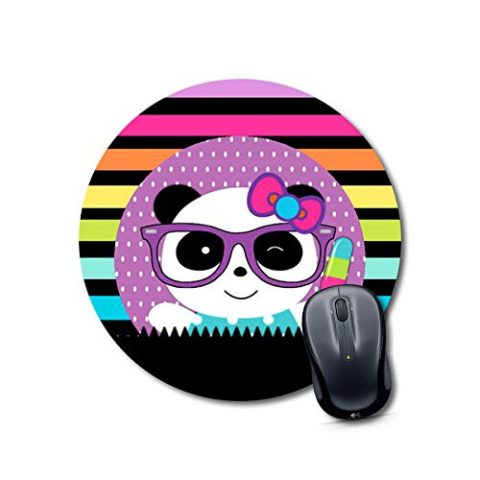 Crafty Worth mousepad panda Mouse pads for girls Round Mouse Pad for Laptop/pc (9X9 Inches)